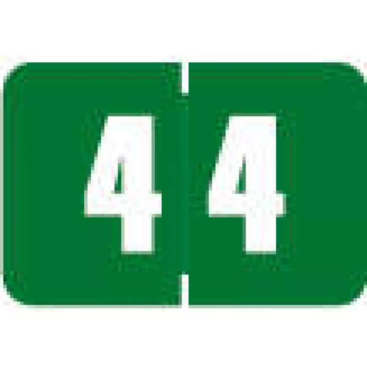 Digicolor Compatible Dcnm Color Code Label Numeric "4 4" 1 1/2X1 Green Permanent 250 Per Roll