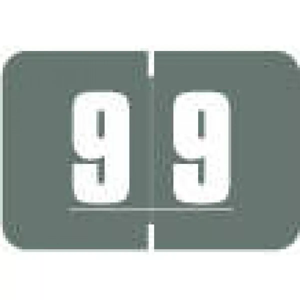 Digicolor Compatible Dcnm Color Code Label Numeric "9 9" 1 1/2X1 Gray Permanent 250 Per Roll
