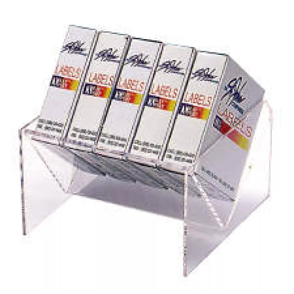 Dispenser Holds 5 Label Boxes Plastic 6-3/4 X 4-3/4 X 4-1/2 Clear 1 Per Each