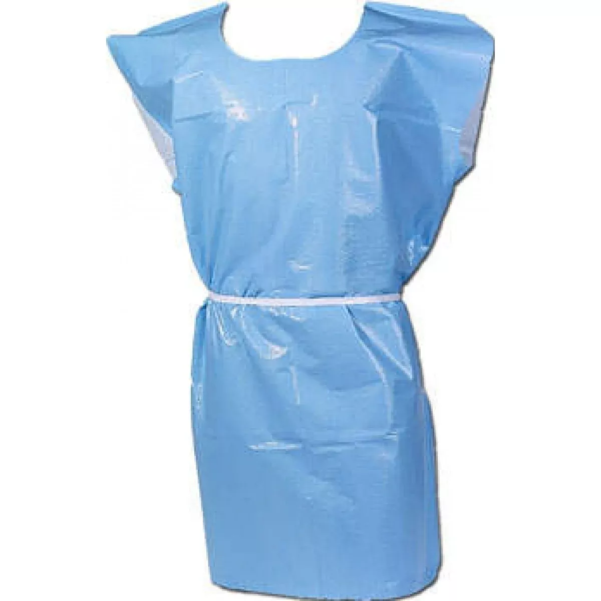 Disposable Exam Gown Blue Tissue/Poly 30"X42" - 50 Per Case