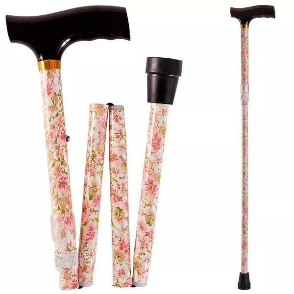 DMI Adjustable Folding Designer Cane with Derby Handle AM-502-1325-9906