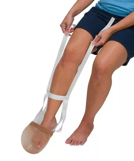 DMI Deluxe Sock Aid with 29" L Straps, White
