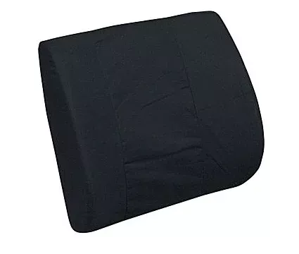 DMI Standard Lumbar Back Support Cushion w/Strap - Black