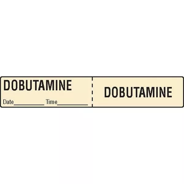 Dobutamine IV Tubing Medication Label Dobutamine ,500 / roll