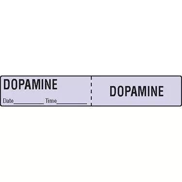 Dopamine IV Tubing Medication Label Dopamine ,500 / roll