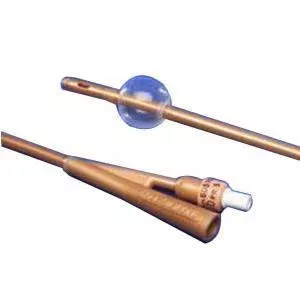 Dover 2-Way Silver-Coated Silicone Foley Catheter 14 Fr 5 cc