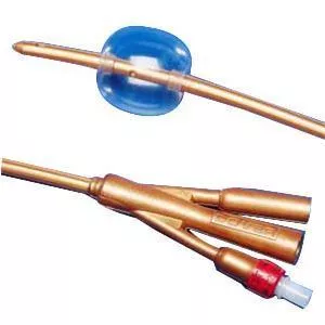 Dover 2-Way Silver-Coated Silicone Foley Catheter 24 Fr 5 cc