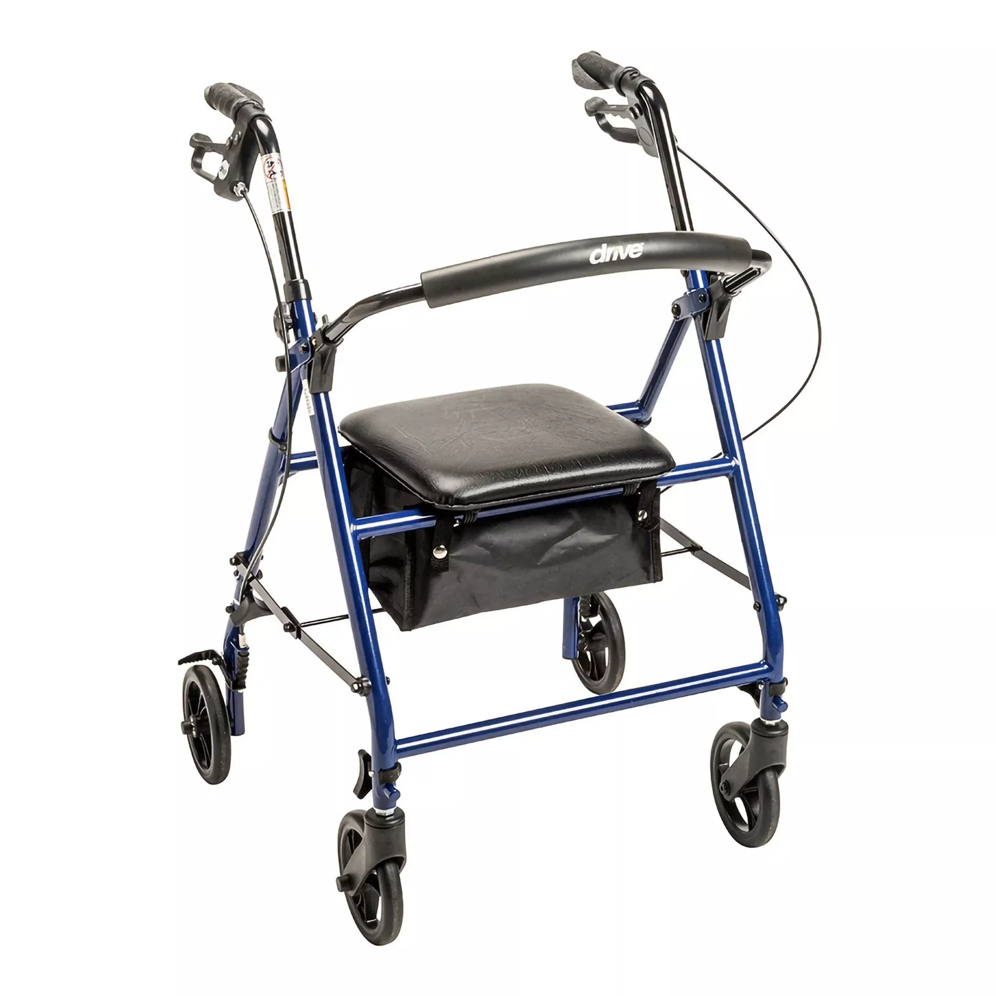 drive™ Steel Rollator with 6 Inch Wheels, Blue
