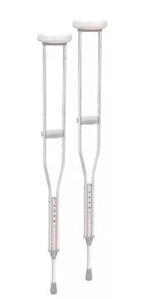Drive Walking Crutches Aluminum with Comfortable Underarm Pad and Handgrip