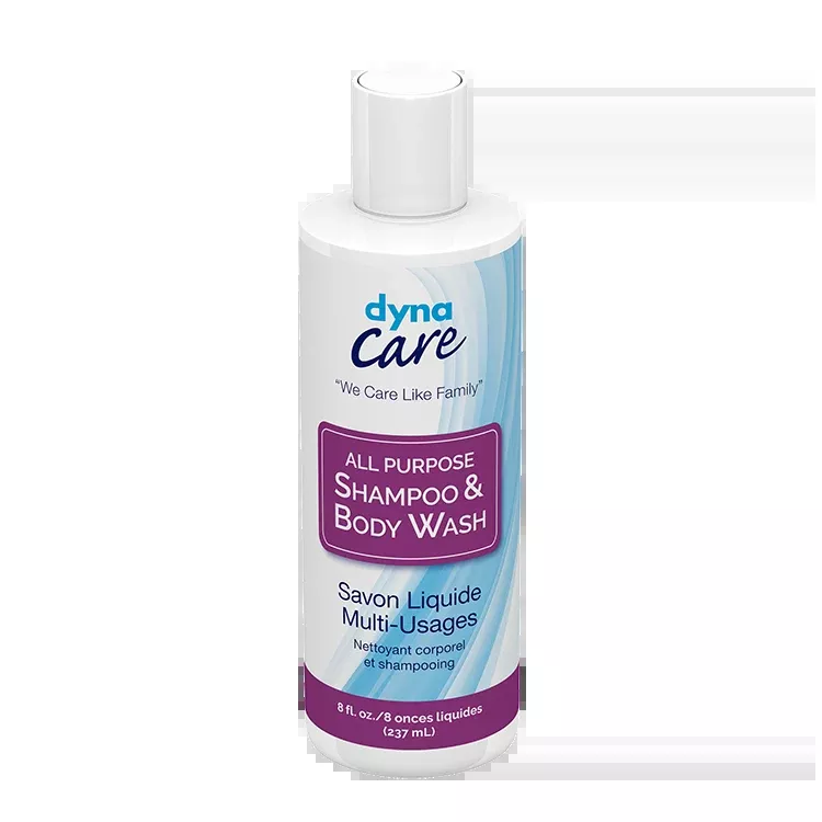DynaCare All Purpose Shampoo and Body Wash, 8 oz. 48bot/case (48 Count)