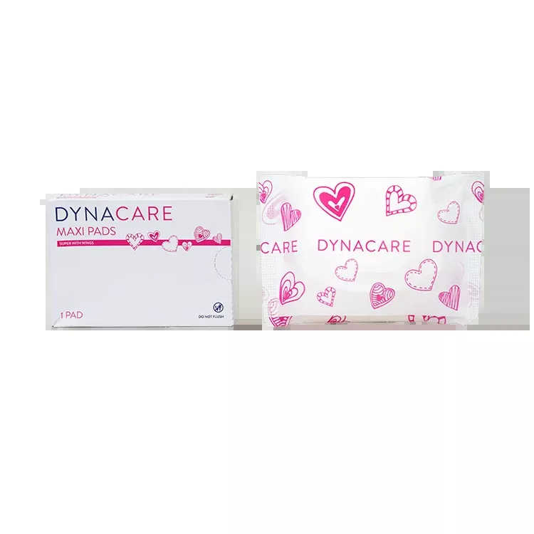 Dynacare Maxi Pads Super w/Wings, #4 box, 200/case (200 Count)