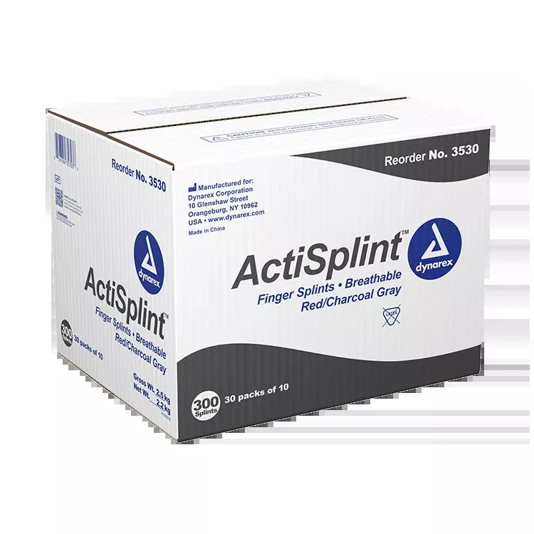 Dynarex ActiSplint Finger Version - 10ea/bx, 30bxs/cs (300 Count)