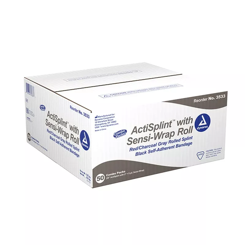Dynarex ActiSplint with Sensi-Wrap Roll, 2" x 5 yd - 50ea/cs (50 Count)