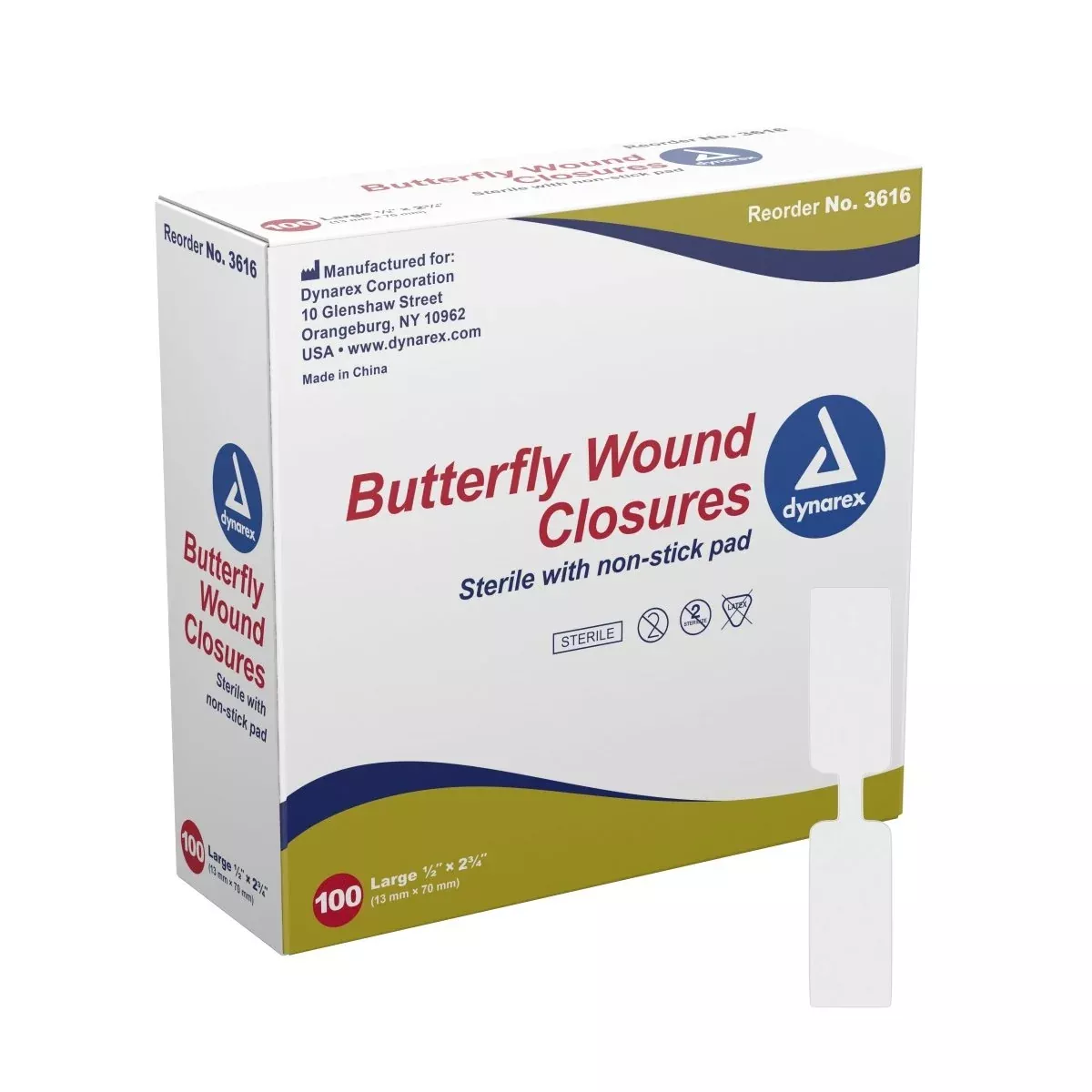 Dynarex Butterfly Wound Closure Strips