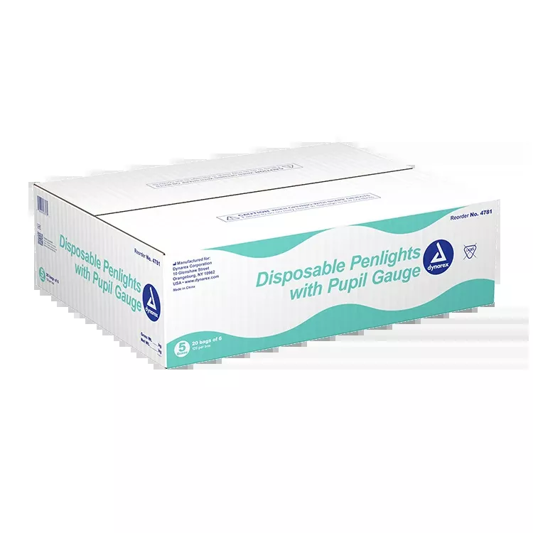 Dynarex Disposable Penlight with Pupil Gauge (120 Count)