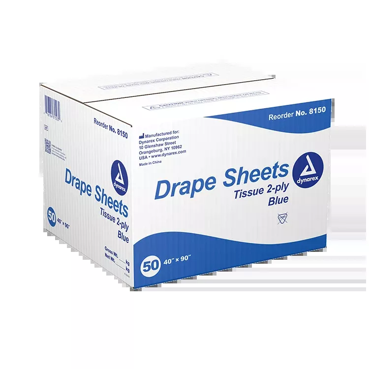 Dynarex Drape Sheets, 40" x 90" (50 Count)