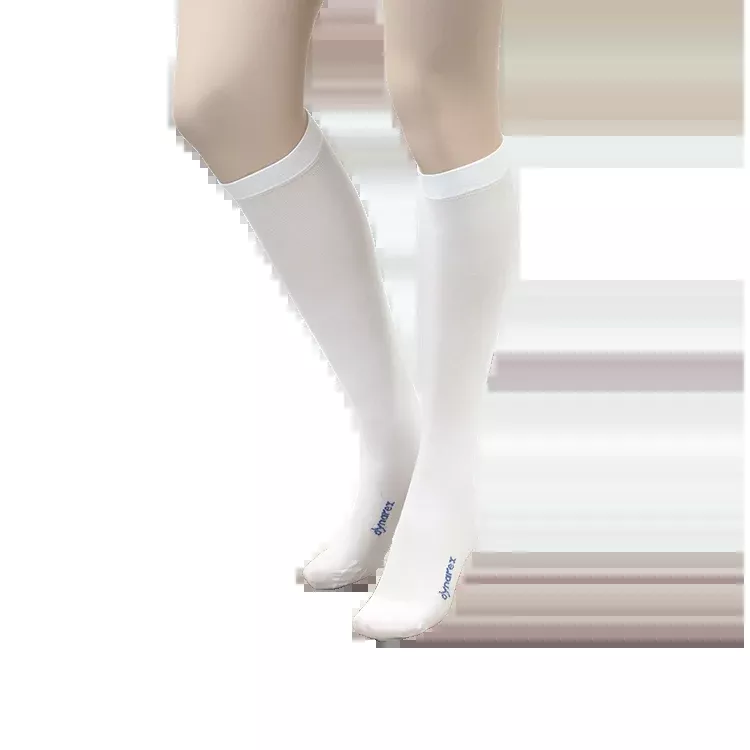 Dynarex DynaFit Compression Stockings - Knee, Medium, 12pairs/bx, 5bxs/case (60 Pairs)