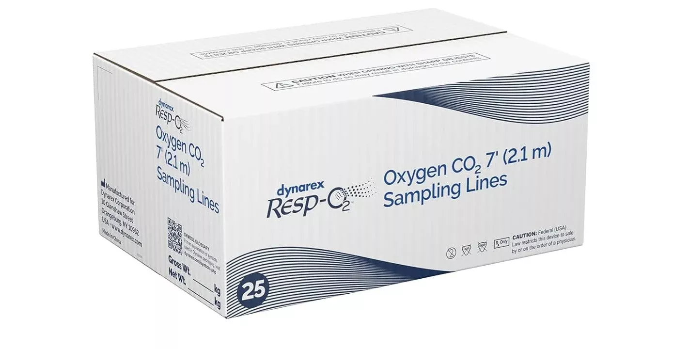 Dynarex EtCO2 w/ 7', 2.1 m - Sampling Line (25 Count)
