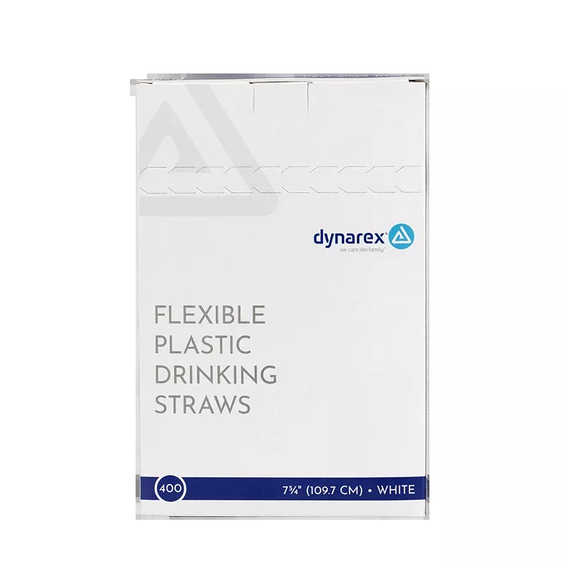 Dynarex Flexible Plastic Drinking Straws (10000 Count)
