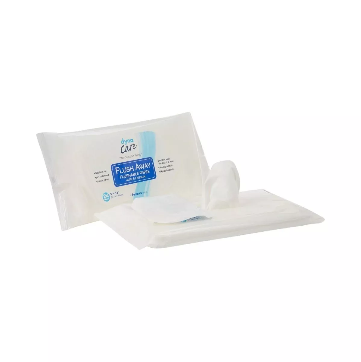 Dynarex Flush Away Personal Wipes