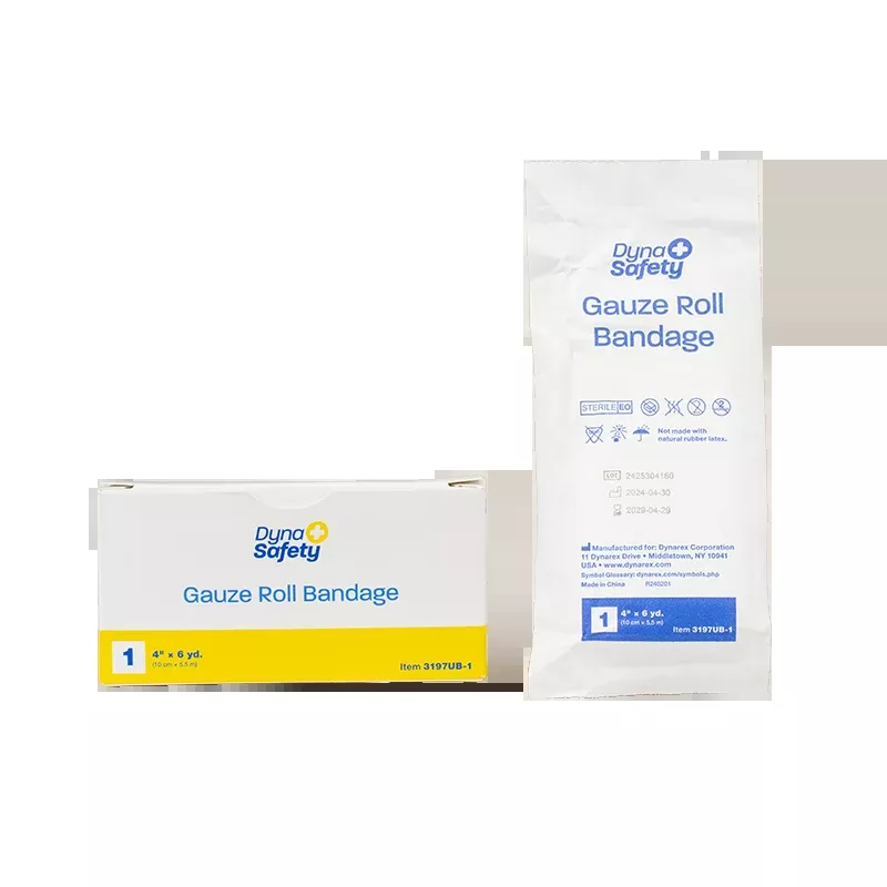 Dynarex Gauze Roll Bandage - 1/Unit, 4 x 6 yd, 1ea/bx, 100bxs/cs (100 Count)