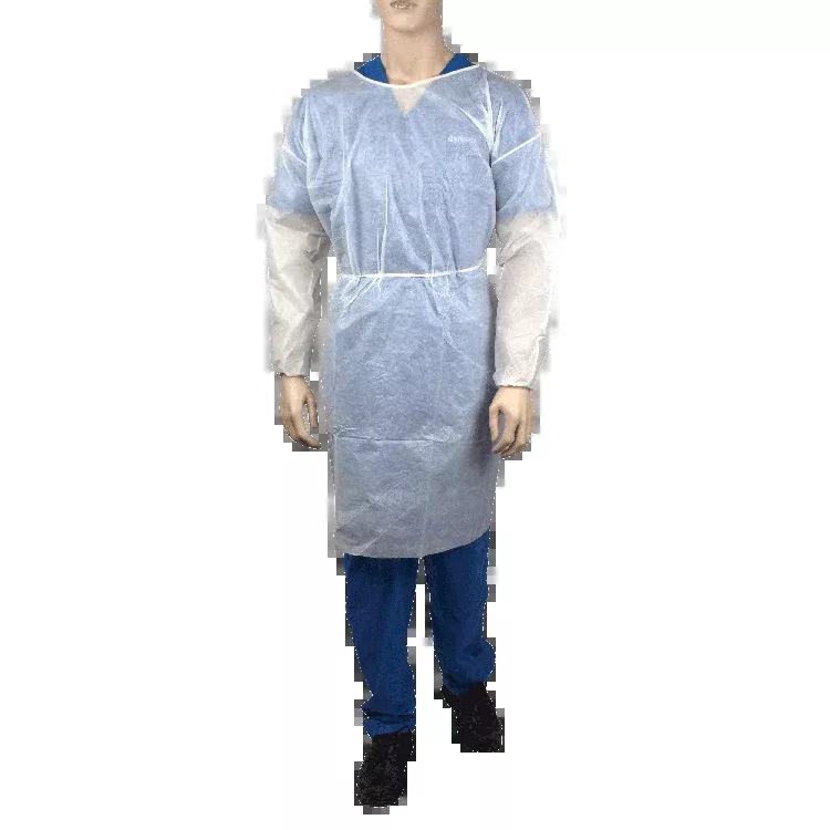 Dynarex Isolation Gown Poly - Coated Barrier, Small - 5ea/bx, 10bxs/case (50 Count)