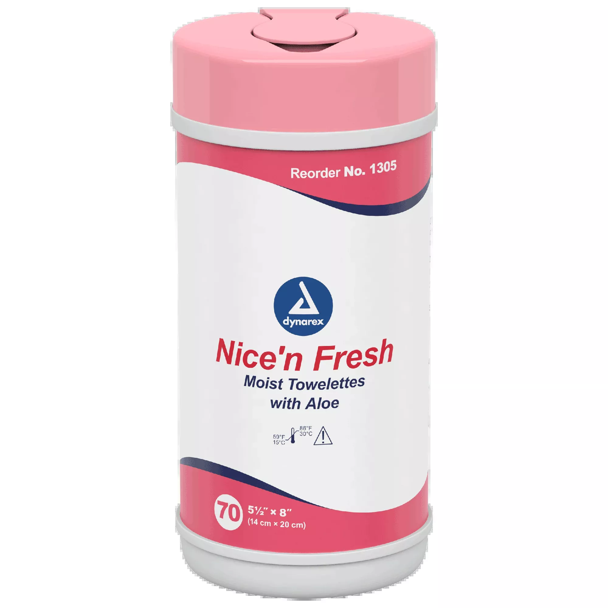 Dynarex Nice'n Fresh Towelette, 5.5" x 8", 18can/case (1260 Count)