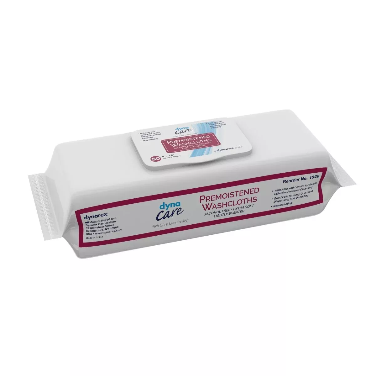 Dynarex Personal Wipe Dynacare Soft Pack Aloe / Lanolin Scented