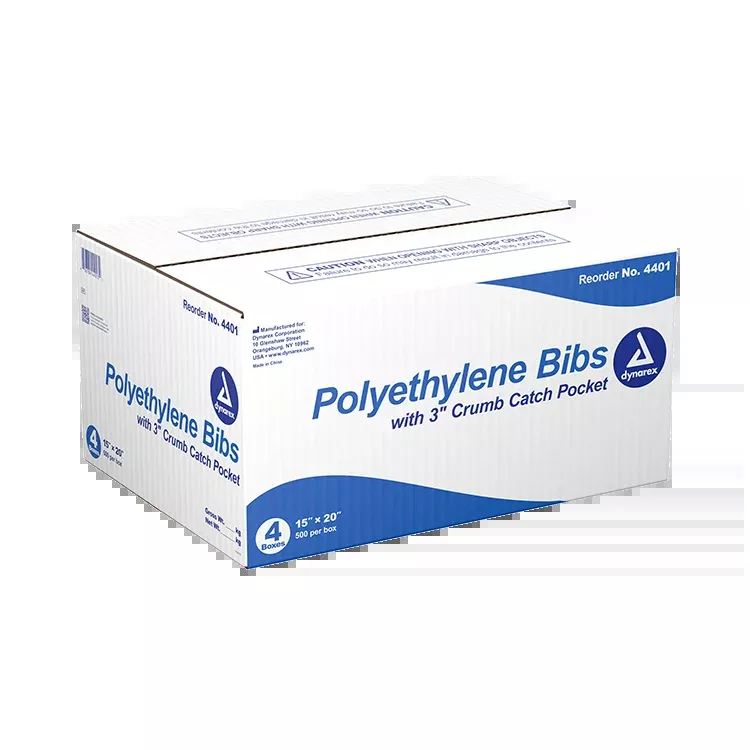 Dynarex Polyethylene Bibs (2000 Count)