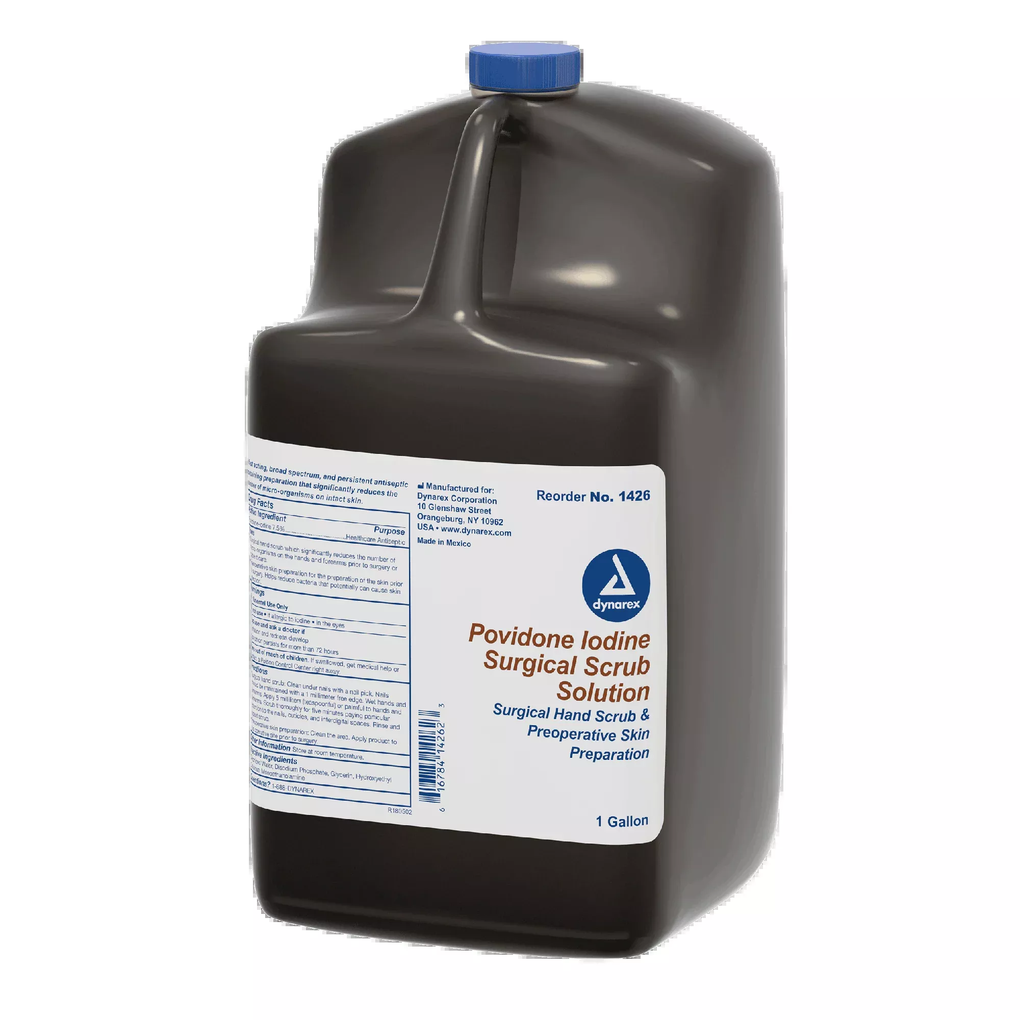 Dynarex Povidone Iodine Scrub Solution, 1 gal. Bottle4bot/case (4 Count)