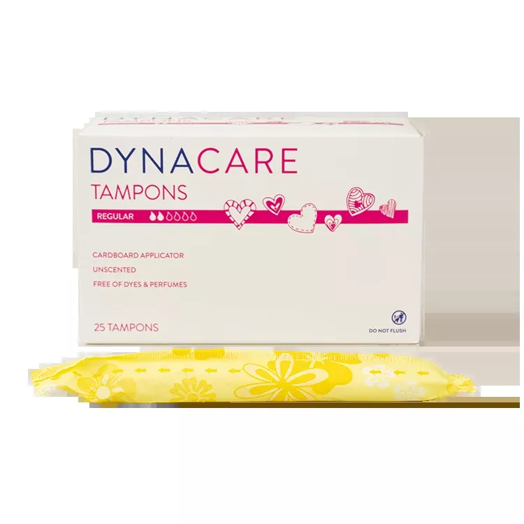 Dynarex Regular Tampons Cardboard Applicator, 6-9gr absorbency, 25ea/bx, 9bxs/case (225 Count)