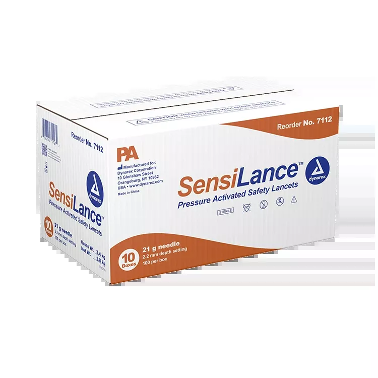 Dynarex Safety Lancets - Button and Pressure (1000 Count)