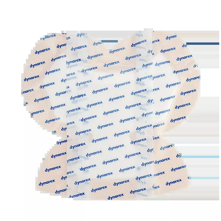Dynarex SiliGentle - Silicone Bordered Foam Dressing, Heel - 5ea/bx, 12bxs/cs (60 Count)