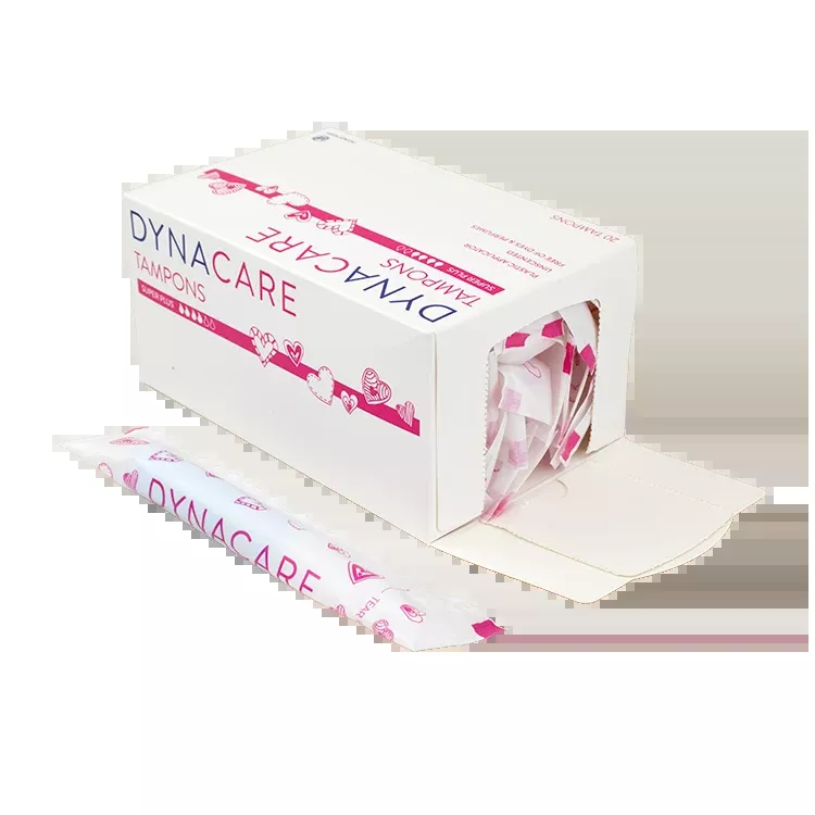 Dynarex Super Plus Tampons Plastic Applicator, 12-15gr absorbency, 20ea/bx, 10bxs/case (200 Count)