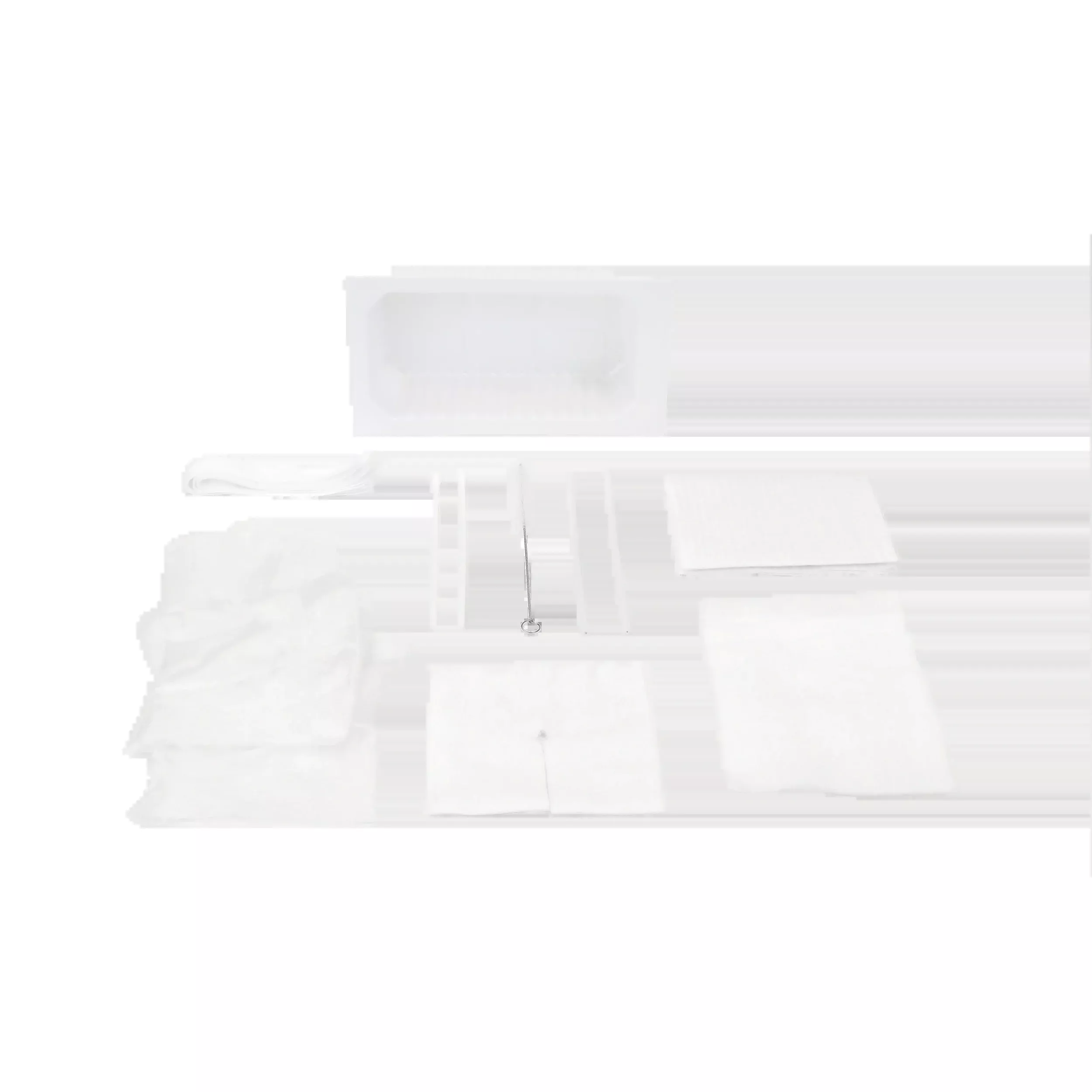 Dynarex Tracheostomy Care Kit - One Compartment Tray with Vinyl Gloves (20 Count)