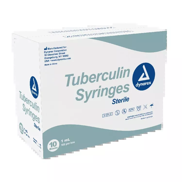 Dynarex Tuberculin Non-Safety Syringe - Luer Slip (1000 Count)