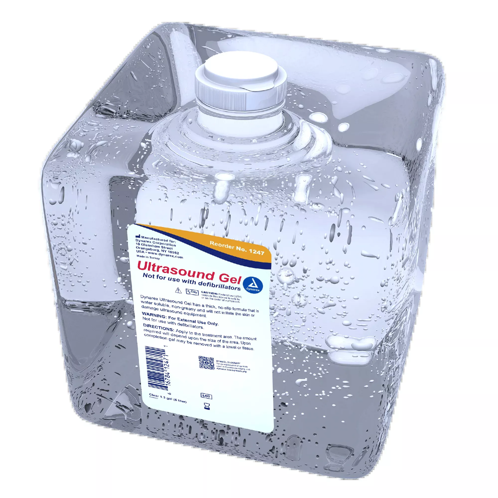 Dynarex Ultrasound Gel, 1.3 gal. Clear (4 Count)