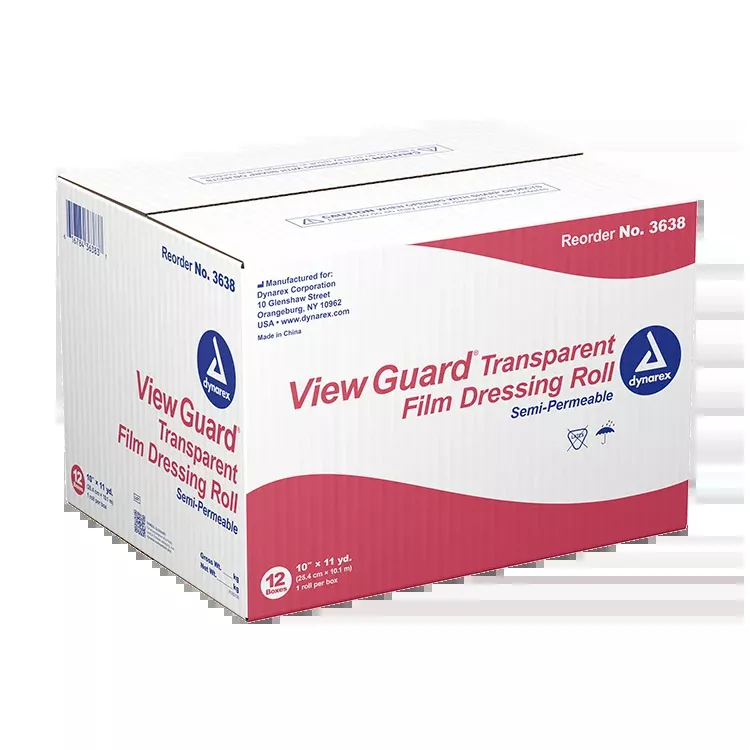 Dynarex View Guard Transparent Film Dressing Roll - 12ea/cs (12 Count)