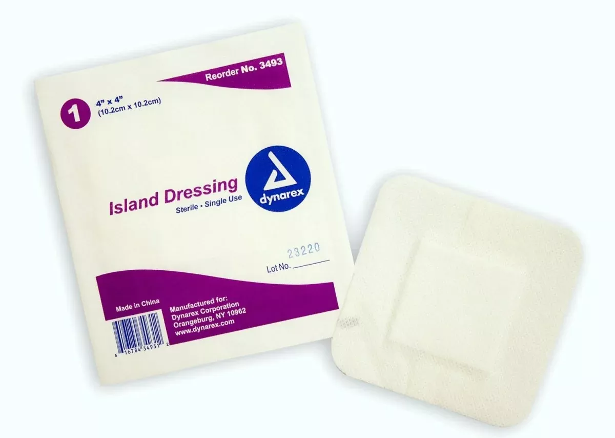 Dynarex White Adhesive Dressing