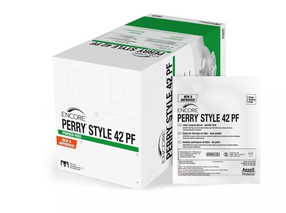 Encore Perry Style 42 Pf Latex Surgical Gloves