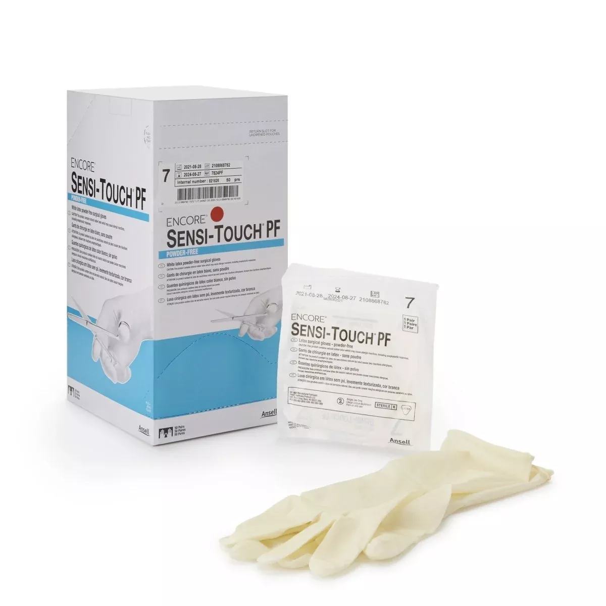Encore Sensi Touch Pf Latex Surgical Gloves