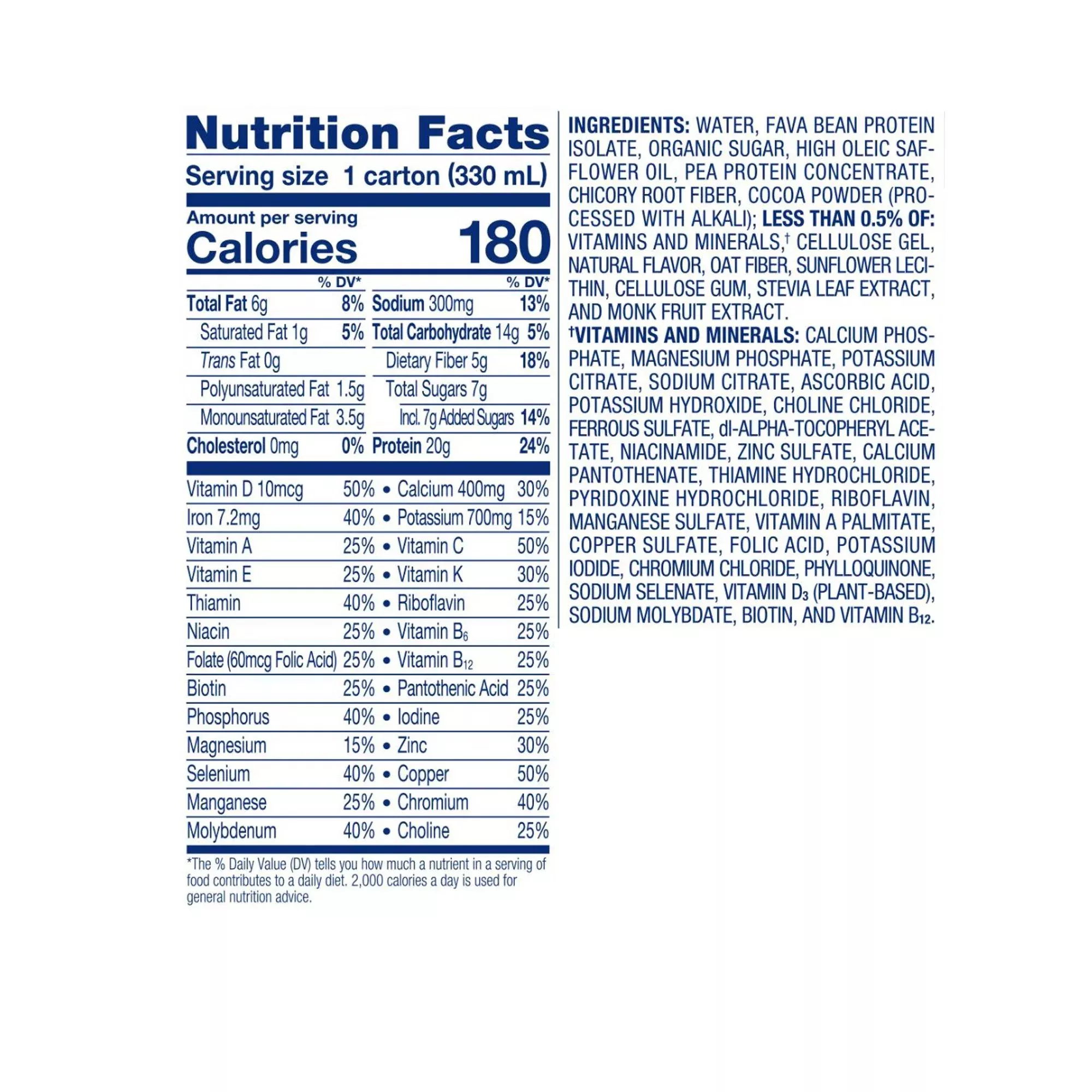 Ensure Plant Based Protein Nutrition Shake, Chocolate, 11-ounce carton