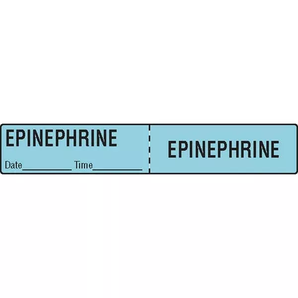 Epinepherine IV Tubing Medication Label Epinepherine ,500 / roll