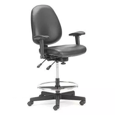 ErgoTask Stool with Adjustable Arms Stool with Adjustable Arms • 25.5"W x 18.5"D x 49"H ,1 Each
