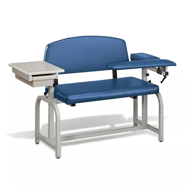 Extra-Wide Phlebotomy Chairs Extra-Wide Phlebotomy Chairs - Royal Blue ,1 Each