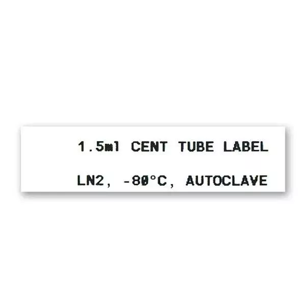 Extreme Temperature Label Tape for Lab Pal Label Maker 0.5"W x 21'L ,1 Each