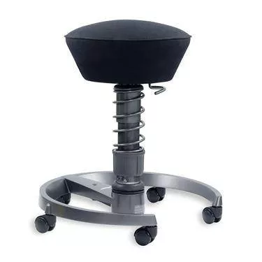 Fabric Swopper Ergonomic Stool with Casters With Casters • Fabric ,1 Each