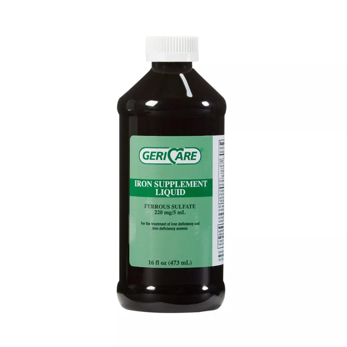 Ferrous Sulfate Elixir Iron Supplement Liquid