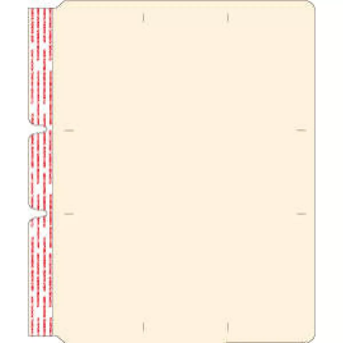 Fileback No Fastener No Tab Sige Hing 11Pt Manila 8-1/2"X11" 250 Per Case