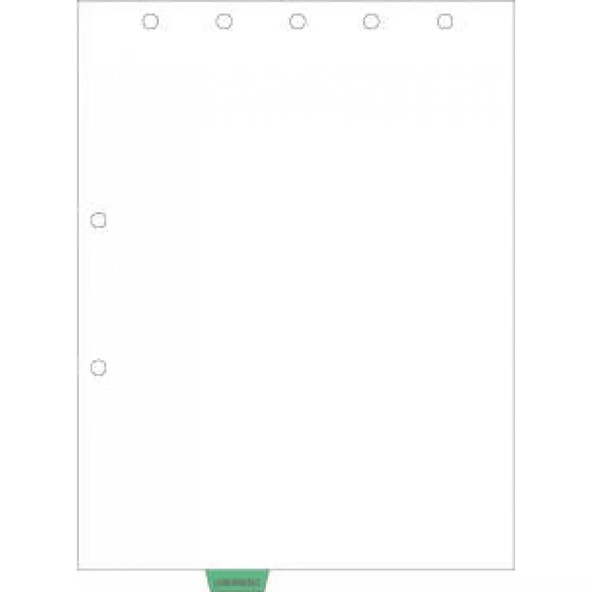 Filepro Chart Divider Bottom Tab Position #3 "Correspondence" 1/7 Cut Mylar Reinforced Tab Medium Green 32# White Ledger 8-1/2"X11" - 50 Per Box